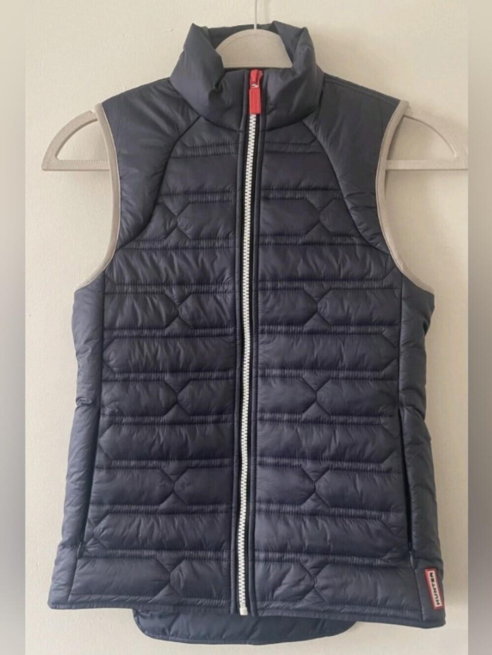 HUNTER New NWOT Navy BLUE Midlayer Gilet Vest Women's XS packable puffer